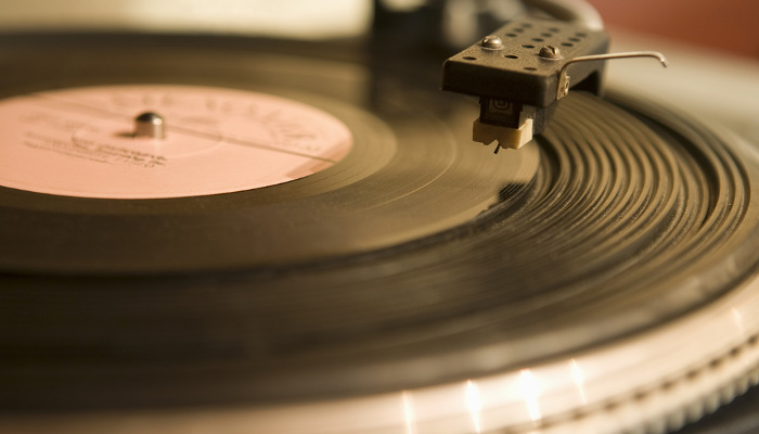 Vinyl in playback, highlighting its unique sound quality