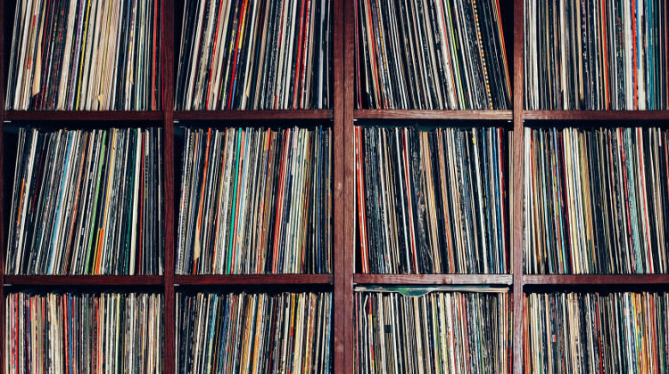 Vinyl record collection